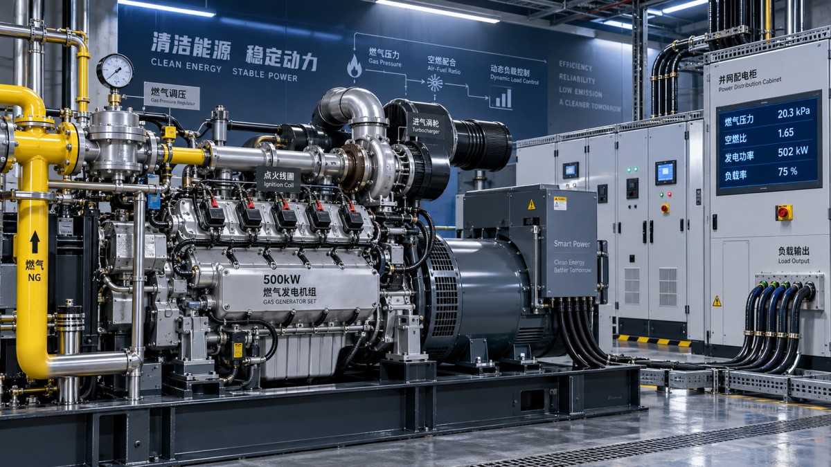 Por qué un grupo electrógeno a gas de 500 kW puede presentar fallos de encendido bajo cargas variables