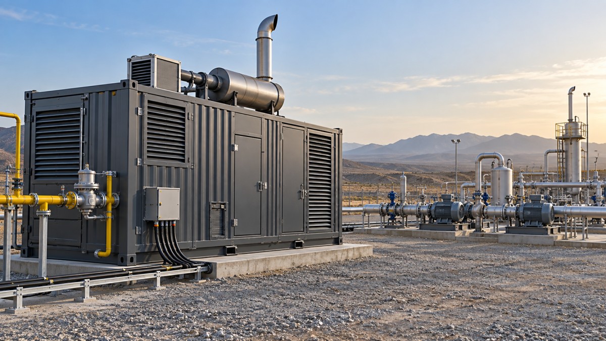 Is a 300 kW containerized gas generator set practical for remote sites? ¿Es práctico un grupo electrógeno de gas en contenedor de 300 kW para sitios remotos?