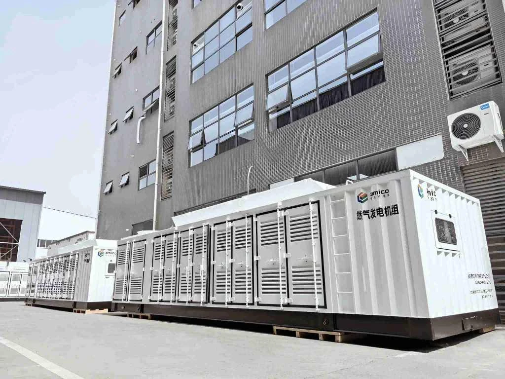 Газовая генераторная установка мощностью 1200 кВт в контейнере