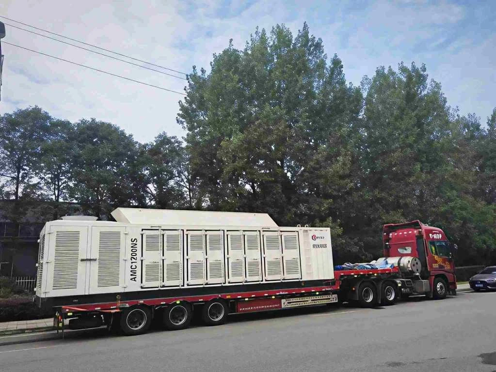Газовая генераторная установка мощностью 1200 кВт в контейнере