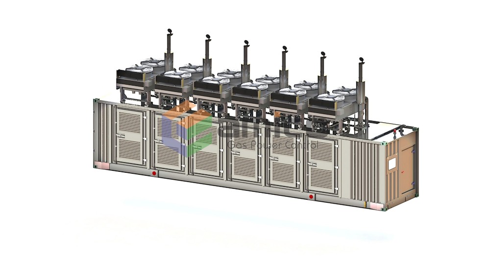 Установочная газовая электростанция мощностью 1800 кВт