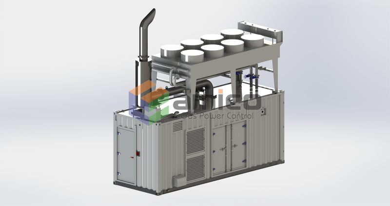Контейнерная газогенераторная установка 1200kW Контейнерная газогенераторная установка 1200kW