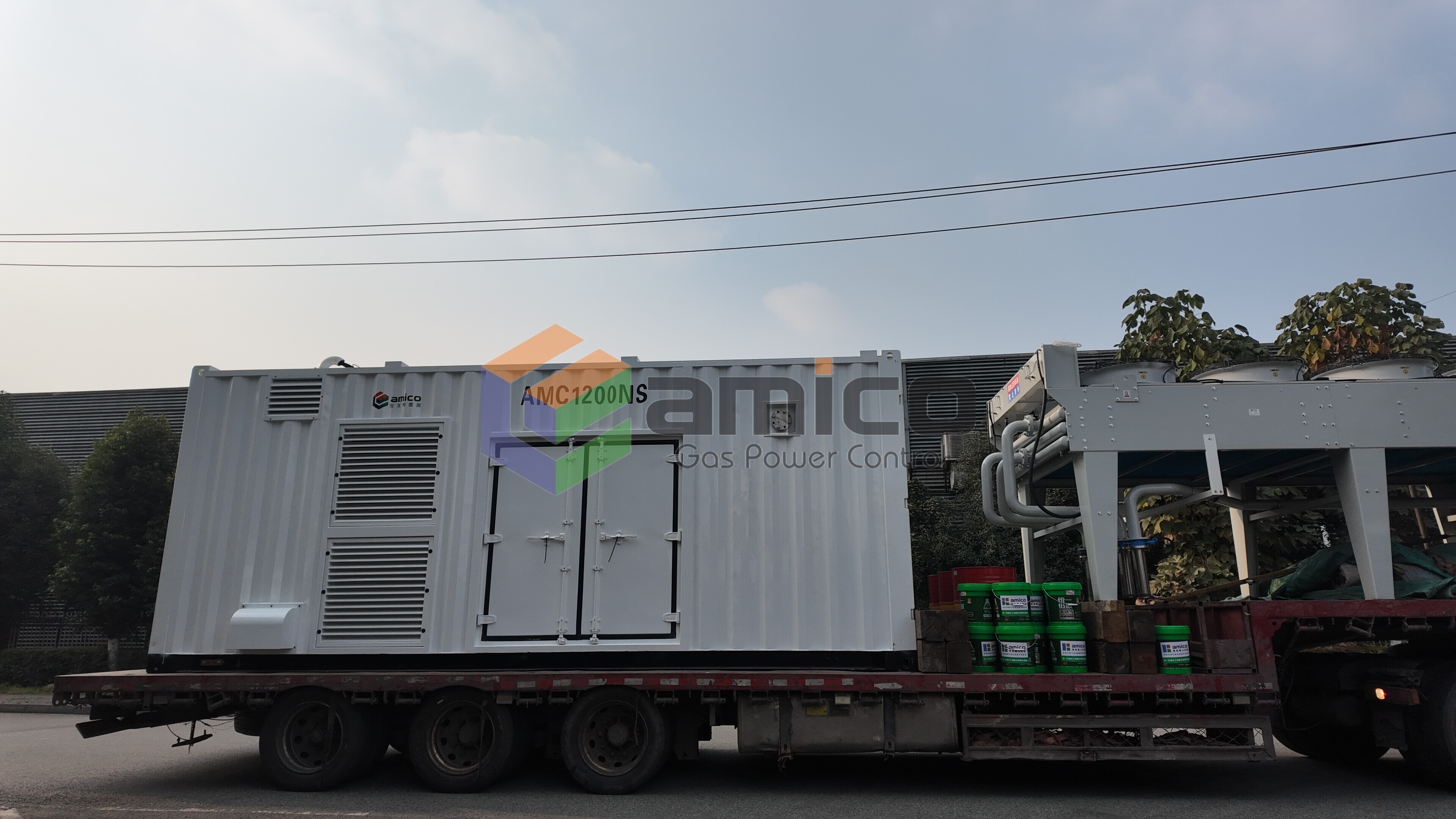 Генераторная установка мощностью 1200 кВт (один блок) на природном газе