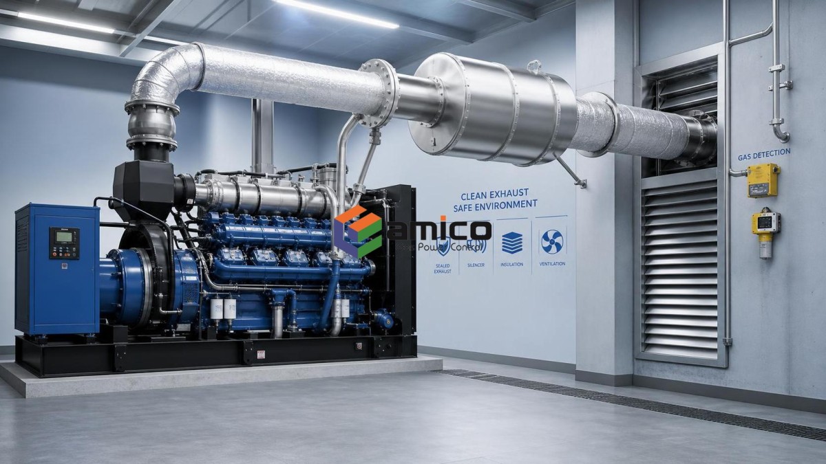 Do You Need Exhaust Treatment for Indoor Gas Generator Operation? Нужна ли вам очистка выхлопных газов при эксплуатации газогенератора в помещении?