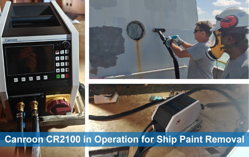 Canroon CR2100 Series Induction Heating System for Efficient Ship Paint Removal in New Caledonia