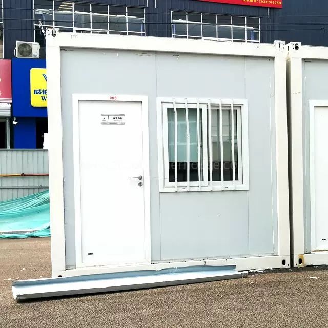 Cabaña prefabricada desmontable de 20 pies con cimientos sencillos, casa cápsula, contenedor plegable, oficina, cafetería, tiendas
