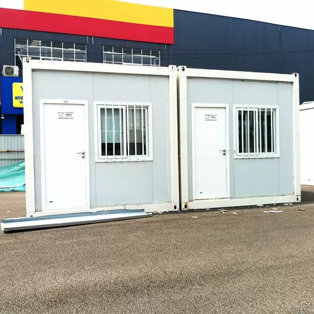 Cabaña prefabricada desmontable de 20 pies con cimientos sencillos, casa cápsula, contenedor plegable, oficina, cafetería, tiendas