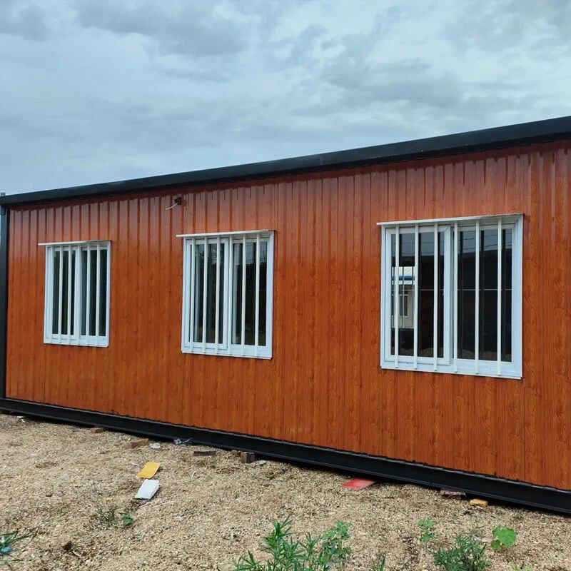 Casa contenedor modular desmontable de 20 pies para oficina, portátil, móvil, para exteriores