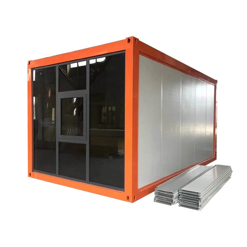 Casa contenedor prefabricada impermeable e ignífuga con combinación múltiple de 20 y 40 pies (manzana)