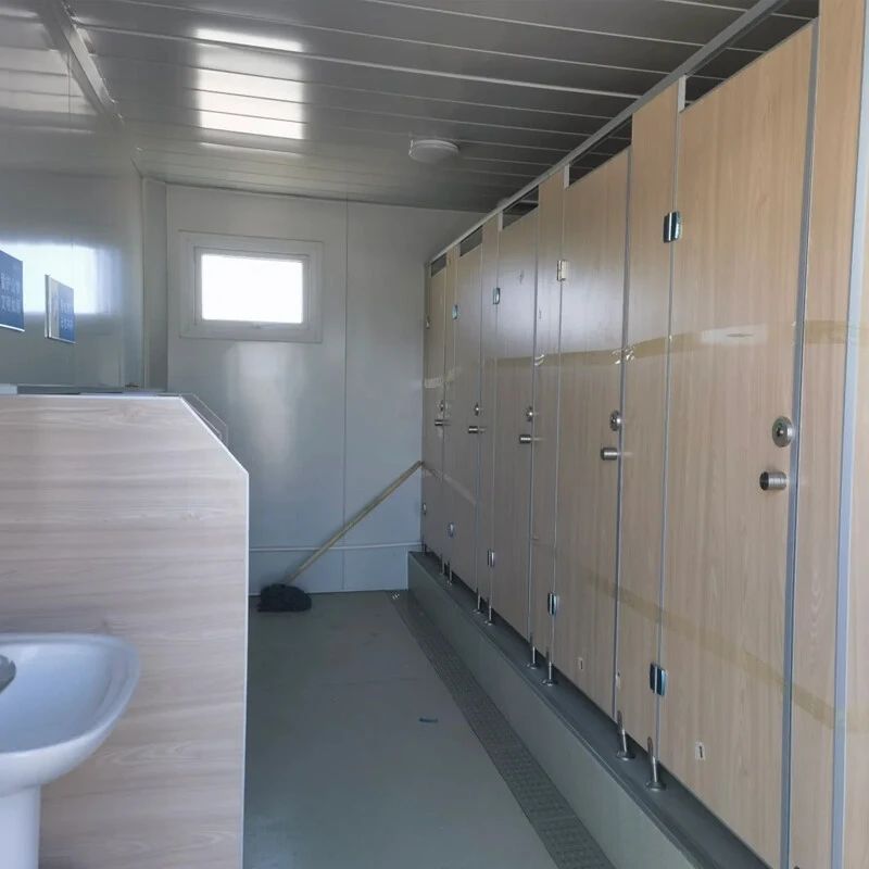 Casa contenedor prefabricada impermeable e ignífuga con combinación múltiple de 20 y 40 pies (manzana)