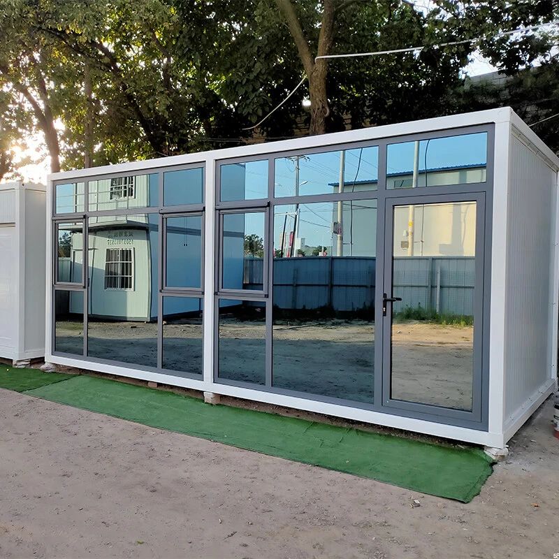 Casa contenedor prefabricada impermeable e ignífuga con combinación múltiple de 20 y 40 pies (manzana)