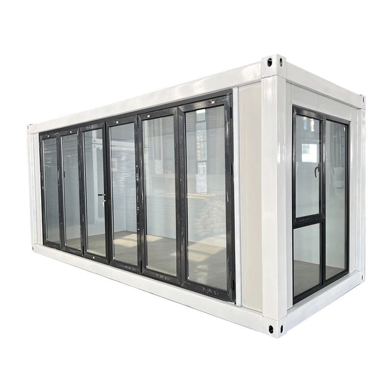 Casa contenedor modular desmontable de 20 pies para oficina, portátil, móvil, para exteriores