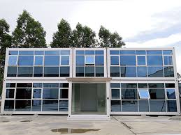Oficina contenedor de nueva tecnología, estructura de acero soldada, paquete plano, casa contenedor
