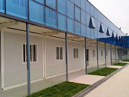 Oficina contenedor de nueva tecnología, estructura de acero soldada, paquete plano, casa contenedor
