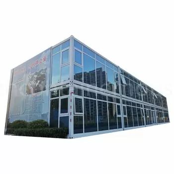Luxe 2 étages 20Ft Prefeb Mudular Shipping Prefabricated Homes Container House