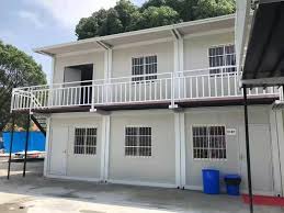Luxe 2 étages 20Ft Prefeb Mudular Shipping Prefabricated Homes Container House