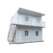 Luxe 2 étages 20Ft Prefeb Mudular Shipping Prefabricated Homes Container House