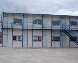 Nouvelle technologie Bureau en conteneur Structure en acier Châssis soudé Flat Pack Container House