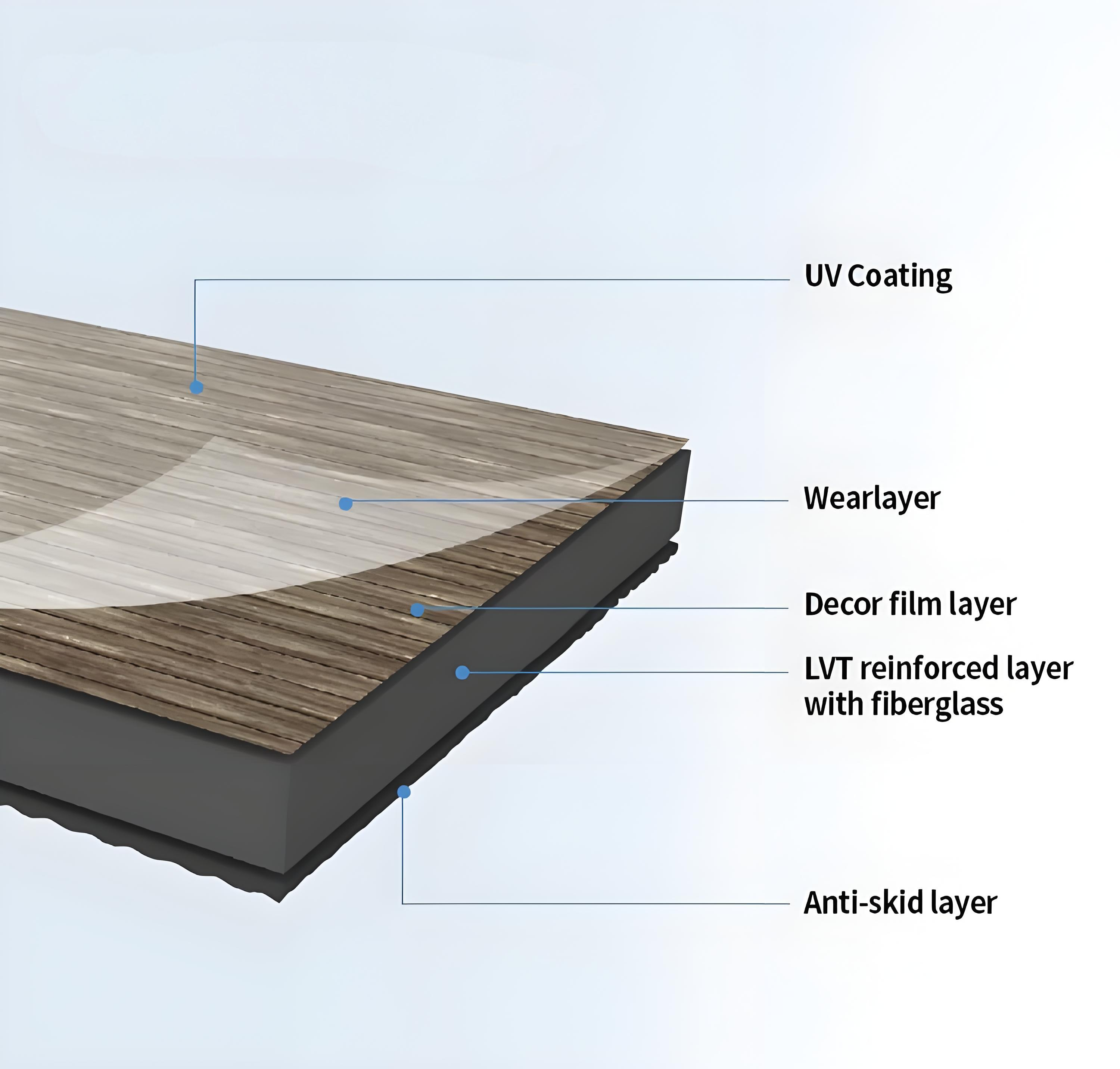 Wear-resistant herringbone B stone plastic flooring SPC flooring 5mm SPC stone plastic flooring bedroom lock flooring