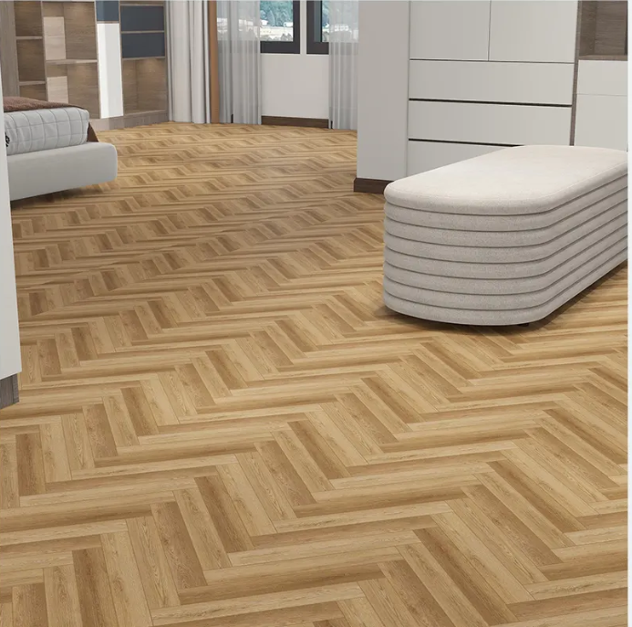 Waterproof anti-flooring spc flooring spc flooring chevron for hotels