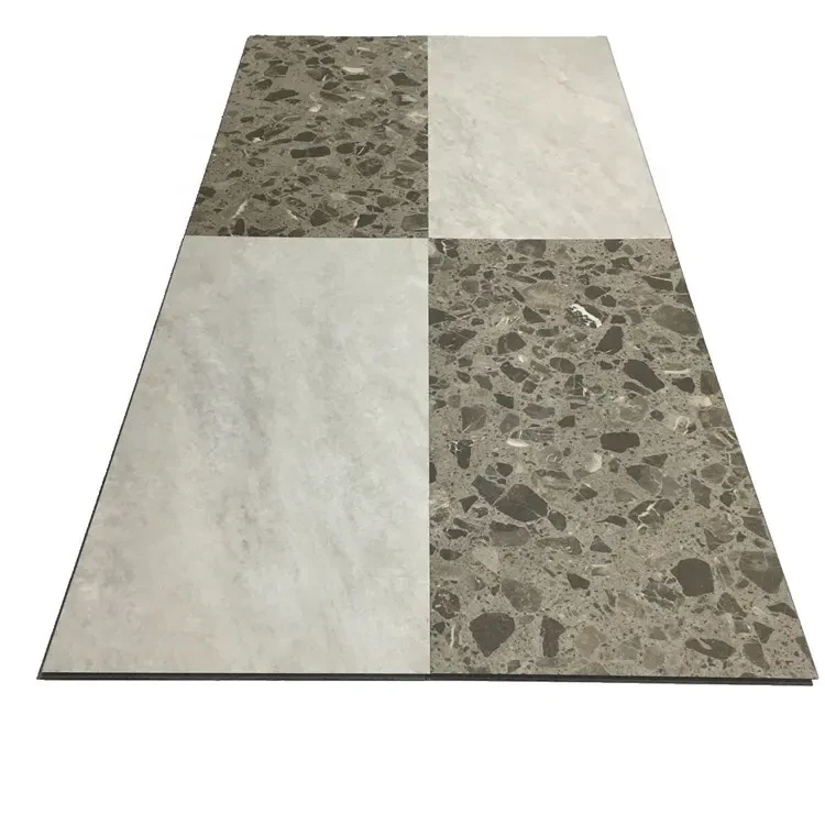 Reception room anti slip stone grain spc flooring vinyl flooring wood plank spc wood flooring
