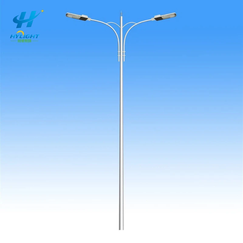 Poteau en acier pour lampadaire