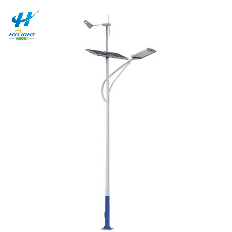 Turbine éolienne hybride et énergie solaire Lampadaire solaire