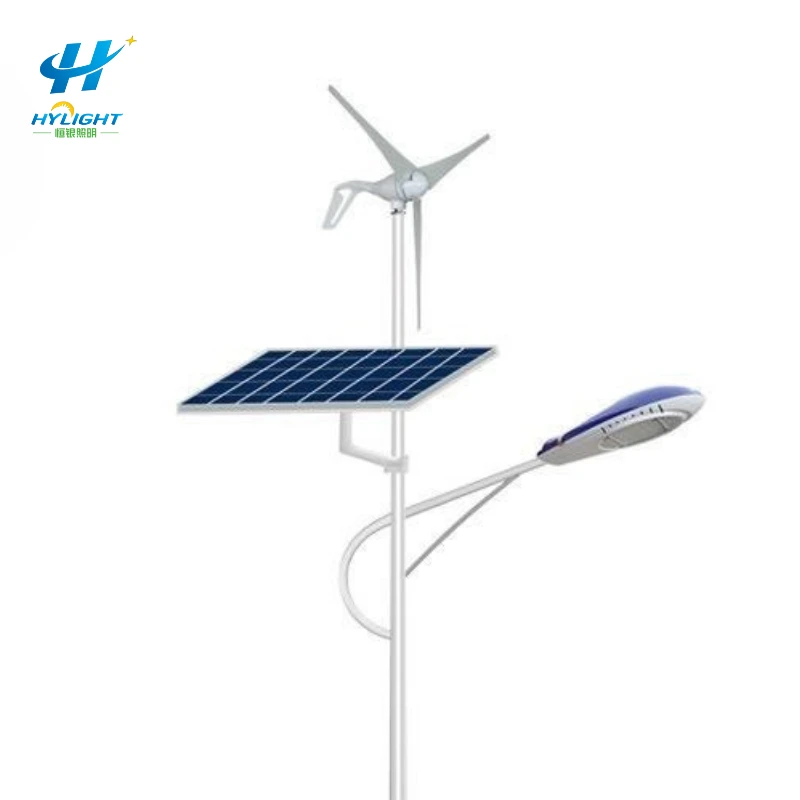 Turbine éolienne hybride et énergie solaire Lampadaire solaire