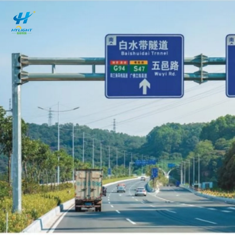 Intersección de postes de monitoreo, poste de luz de semáforo de 5 m a 8 m