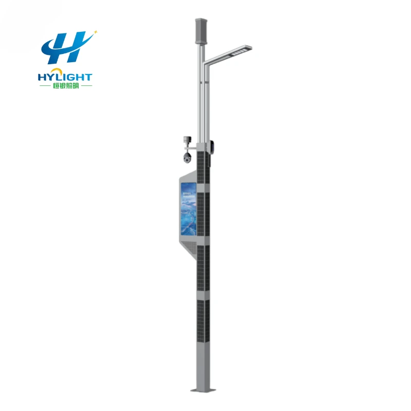 Pantalla LED al aire libre CCTV WiFi Transmisor Calle Smart Pole