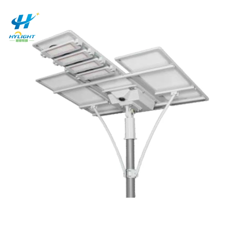 Farola solar integrada de ángulo ajustable impermeable para exteriores