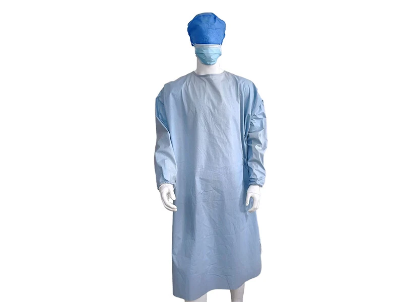68g Wood Pulp Spunlace Standard Surgical Gown, Sterile 