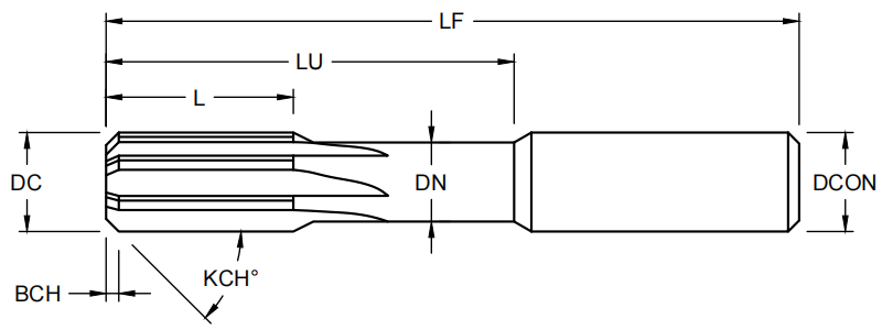 Прямая флейта Reamer
