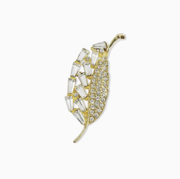 Hot Sale Animal Blazer Accessories Gold Plated Butterfly Brooch Pin Luxury Full Diamond Heart Flower Tulip Brooches Women