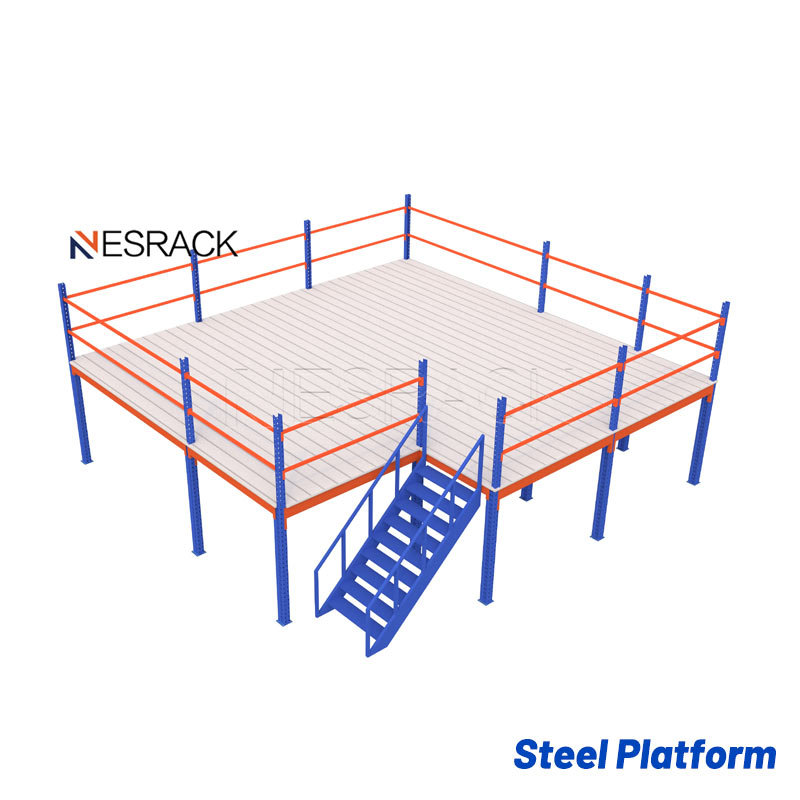 Entreplanta y plataforma de acero