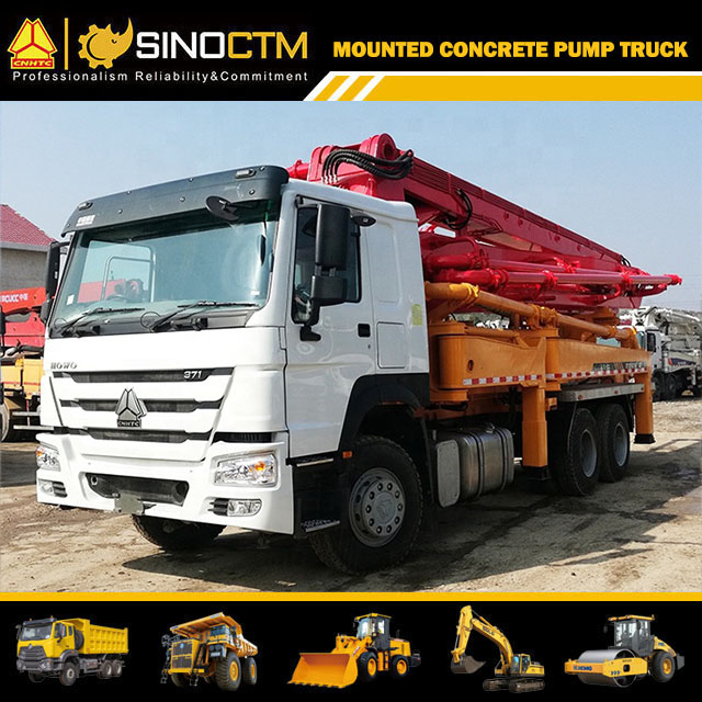 HOWO Boom Concrete Pump Truck 37m
