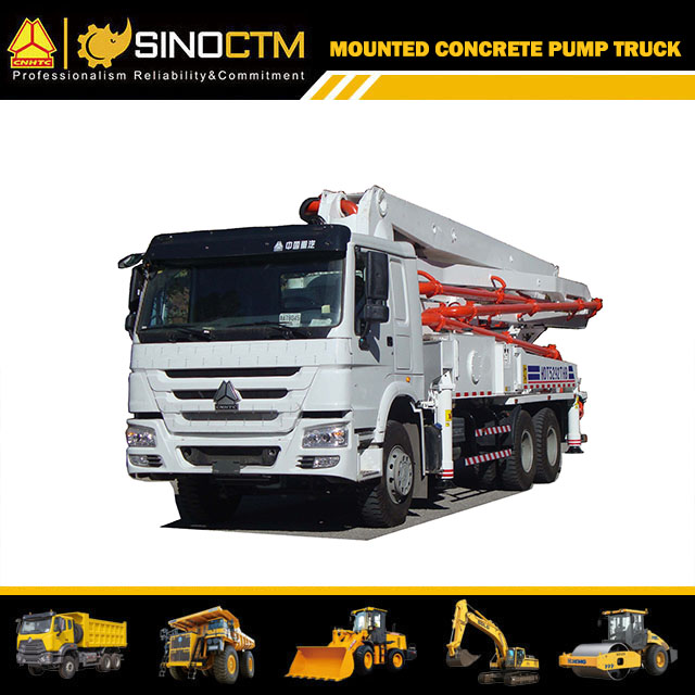 HOWO Boom Concrete Pump Truck 39m