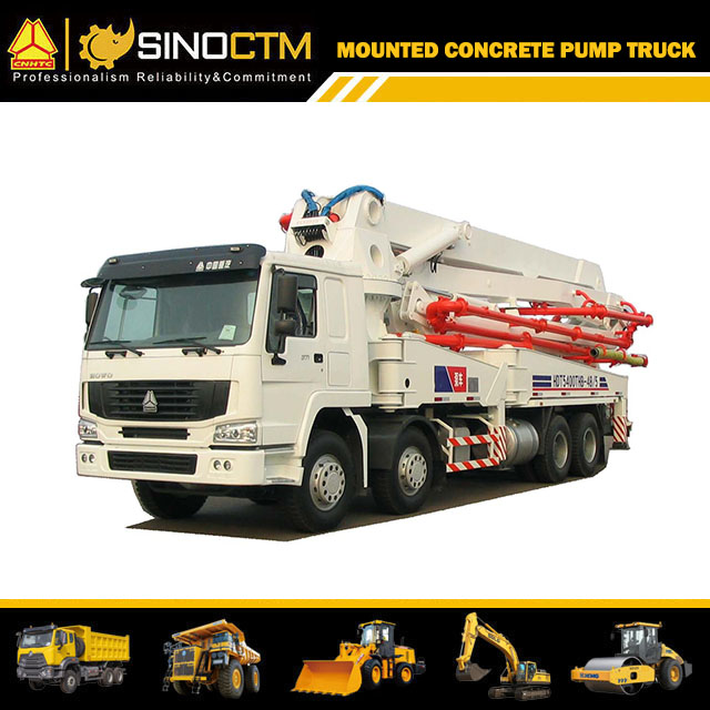 HOWO Boom Concrete Pump Truck 45m 