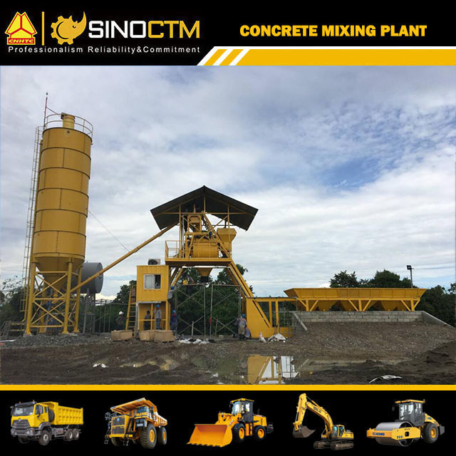 Concrete mixing plant HZS25 25 m3/h