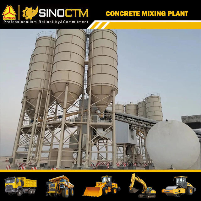 HZS75 Concrete mixing plant 75 m³/h
