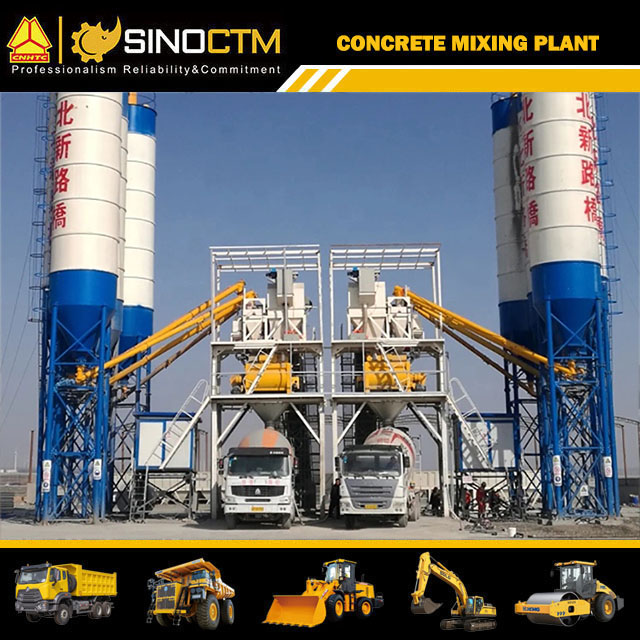 HZS75 Concrete mixing plant 75 m³/h
