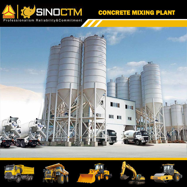 HZS180 Concrete mixing plant 180m³/h