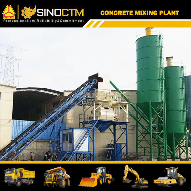HZS120 Concrete mixing plant 120m³/h