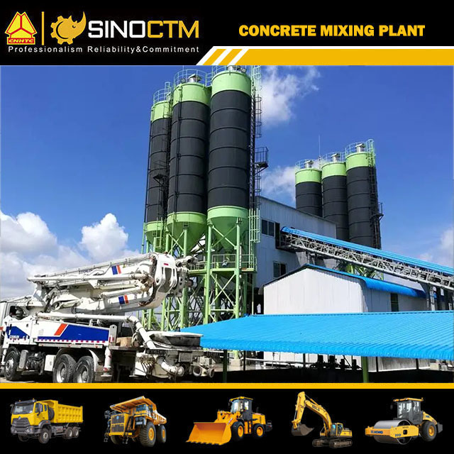 HZS180 Concrete mixing plant 180m³/h