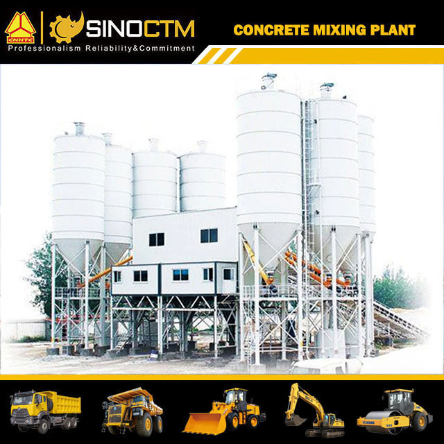 HZS120 Concrete mixing plant 120m³/h