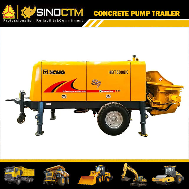 HBT5008K Concrete Pump Trailer 50m³/h