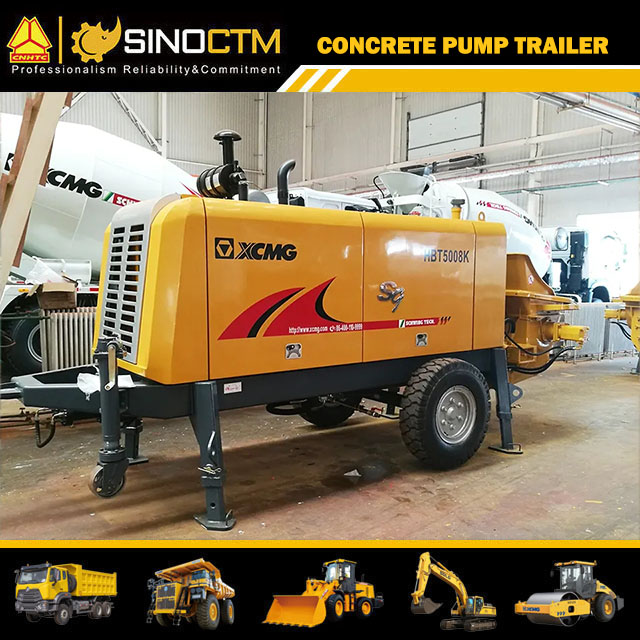 HBT5008K Concrete Pump Trailer 50m³/h