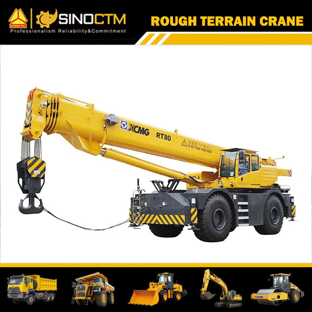 RT80 Rough Terrain Crane 80T