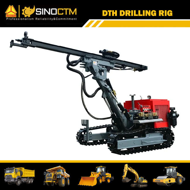 JK520 Crawler Mounted Hydraulic DTH Drilling Rig