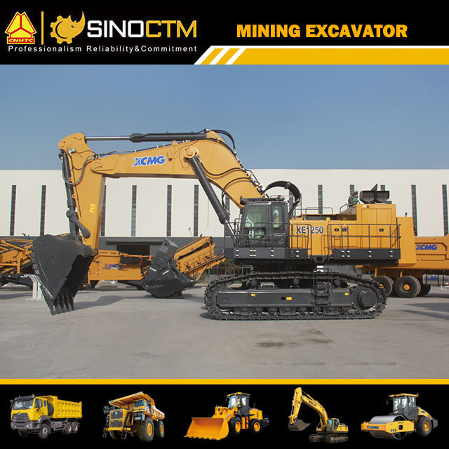 XCMG Official 115 Ton Crawler Excavators Xe1250 Chinese New Mining Hydraulic Excavator for Sale